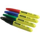 Markeerstift Mini Zwart/Rood/Groen/Blauw met fijne punt - Stanley