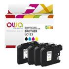 OWA LC123 Compatibel Inktcartridge K10344OW Cyaan, geel, magenta, zwart