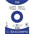 Exacompta Indexkaarten 10508E A5 Wit 15 x 21,2 x 2,5 cm Pak van 10