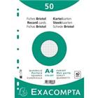 Exacompta Indexkaarten 12606E A4 Wit 21 x 29,7 x 1,1 cm Pak van 20