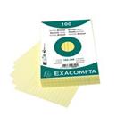 Exacompta Indexkaarten 10829SE A6 Geel 10,7 x 15 x 2,5 cm Pak van 20