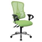 TOPSTAR Head Point SY Deluxe Draaistoel Synchroonmechanisme Mesh, Stof Hoogteverstelbaar Groen 110 kg