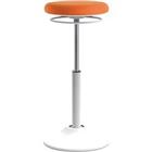 euroseats Sit Stand Stool Mango Stof Wit, Orange