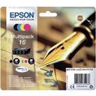 Epson 16 Origineel Inktcartridge C13T16264012 Zwart, cyaan, magenta, geel Multipack 4 Stuks
