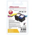 Office Depot 56 / 57 compatibele HP inktcartridge SA342AE zwart, cyaan, magenta, geel duopak 2 stuks