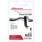 Office Depot CLI-521BK compatibele Canon inktcartridge zwart