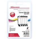 Office Depot PGI-570/CLI-571 compatibele Canon inktcartridge cyaan, magenta, geel, zwart multipak 5 stuks