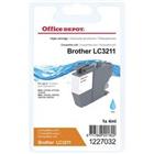 Office Depot LC3211C compatibele Brother inktcartridge cyaan