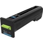 Lexmark Origineel Tonercartridge 72K20C0 Cyaan