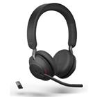 Jabra Evolve2 65 Draadloos Stereo Telefoonheadset Over het hoofd Noise Cancelling Bluetooth, USB Type-A met Microfoon Zwart
