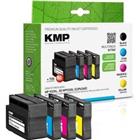 KMP Compatibel HP 932XL /933XL Inktcartridge C2P42AE Zwart, cyaan, magenta, geel Multipak  4 Stuks