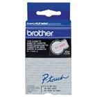 BROTHER Etiketteertapecassette P-Touch TC-102 Rood print op transparant