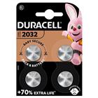 Lithiumknoopcelbatterij 2032 - Set van 4 - Duracell