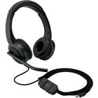 Kensington H1000 Bedrade hoofdtelefoon K83450WW On-Ear 1,8 m USB-C kabel Ruisonderdrukking Microfoon Zwart