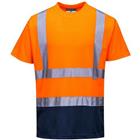 T-shirt Tweekleuren Blauw/oranje S378 Portwest