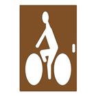 Sjabloon houten fietser