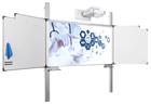 Projectiebord emailstaal mat wit (16:9), Extraflat profiel, 5-vlaks voor touch projector (o.a. Epson 126x231 cm
