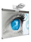 Projectiebord Extraflat voor interactieve touch beamers, enkelvlaks, wandmontage 150x240 cm