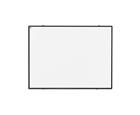 Whitebord zwart Softline profiel 8mm, gelakt staal wit 30x45 cm