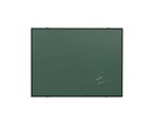 Krijtbord zwart Softline profiel 8mm, emailstaal groen 120x240 cm