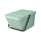 Afvalemmer Sort&Go stapelbaar 20 L, Brabantia, Jade