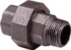 Nefit Industrial Zwart Fitting met 2 aansluitingen | 9173410009