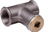 Nefit Industrial Zwart Fitting met 2 aansluitingen | 9175991003