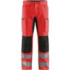 Werkbroek hoge zichtbaarheid - rood/zwart - Blåkläder