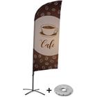 Beach Flag Alu Wind compleet - Cafe- - kruisvoet - Showdown.