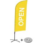 Beach Flag Alu Wind compleet - Open-  kruisvoet - Showdown.