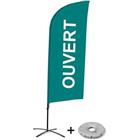 Beach Flag Alu Wind compleet - Ouvert- - kruisvoet - Showdown.