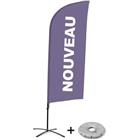 Beach Flag Alu Wind compleet - Nouveau- - kruisvoet - Showdown.