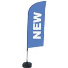 Beach Flag Alu Wind compleet - NEW - watertankvoet - Showdown.