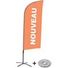 Beach Flag Alu Wind compleet - Nouveau- - kruisvoet - Showdown.