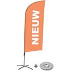 Beach Flag Alu Wind Compleet - nieuw - kruisvoet - Showdown.