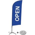 Beach Flag Alu Wind compleet - Open-  kruisvoet - Showdown.