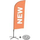 Beach Flag Alu Wind compleet - New- - kruisvoet - Showdown.