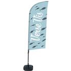 Beach Flag Alu Wind compleet - Verse Vis - watertankvoet - Showdown.