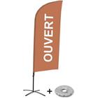 Beach Flag Alu Wind compleet - Ouvert- - kruisvoet - Showdown.