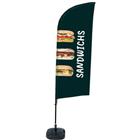 Beach Flag Alu Wind compleet - SANDWICHES - watertankvoet - Showdown.