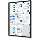 Notitiebord Indoor - Economy - zwart - 9xA4 - Showdown