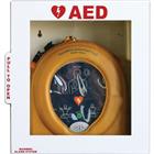 Witte stalen AED-kast met alarm - HeartSine