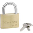 Gelijksluitend messing sleutelhangslot - Master Lock