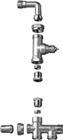 Danfoss RA-K Rad.aansl.combi. m kraan+onderblok | 013G3342