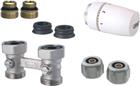 Hummel BasisPLUS Rad.aansl.combi. m kraan+onderblok | 2810000112