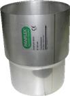 Panflex INOX Dubbelw. rookgashulpstuk 2 aansl. | 254.100.01.01