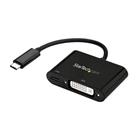 StarTech.com USB-C naar DVI adapter met USB Power Delivery 60W 1920 x 1200 zwart