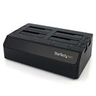 StarTech.com USB 3.0 naar SATA 6 Gbps hard drive docking station met 4 bays, UASP & dubbele ventilatoren 2,5/3,5 inch SSD / HDD dock