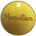 Muntje met nummer van 001 tot 100 messing 30 mm (per 100) - Manutan Expert