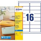 Transparant adreslabel Avery - Inkjetprinter